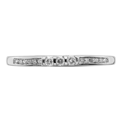 Sterling Silver 1/8 ct tw Diamond Ring – view 6
