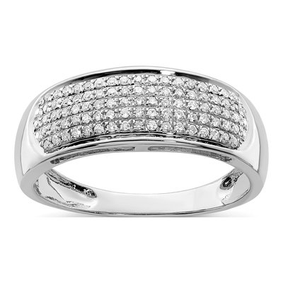 Sterling Silver 0.27 ct tw Diamond Ring