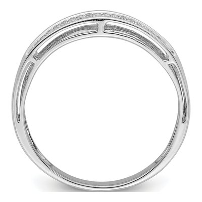 Sterling Silver 1/6 ct tw Diamond Ring – view 3