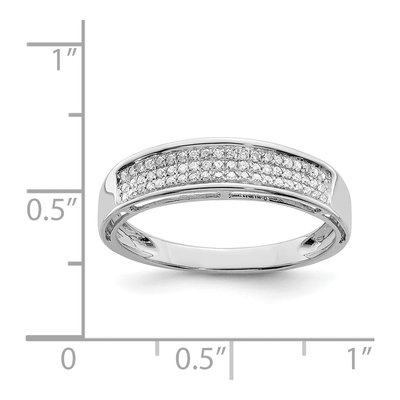 Sterling Silver 1/6 ct tw Diamond Ring – view 4