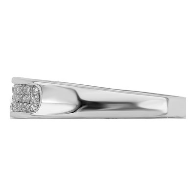 Sterling Silver 1/6 ct tw Diamond Ring – view 5