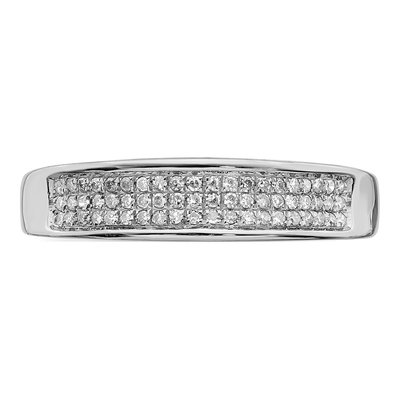 Sterling Silver 1/6 ct tw Diamond Ring – view 6