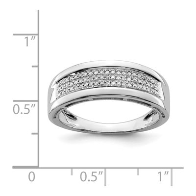 Sterling Silver 0.19 ct tw Diamond Ring – view 4