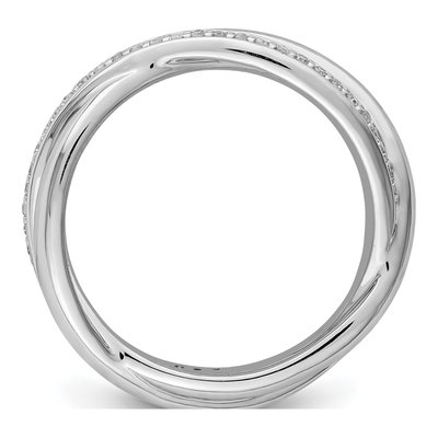 Sterling Silver 1/5 ct tw Diamond Ring – view 2