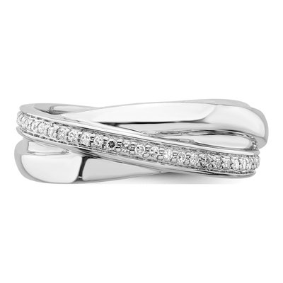 Sterling Silver 1/5 ct tw Diamond Ring – view 5