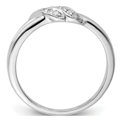 Sterling Silver 1/15 ct tw Diamond Ring – view 3