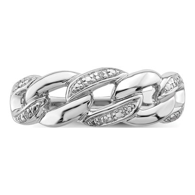 Sterling Silver Diamond Ring – view 6