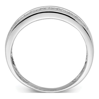 Sterling Silver 1/7 ct tw Diamond Ring – view 3