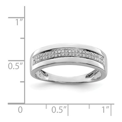 Sterling Silver 1/7 ct tw Diamond Ring – view 4