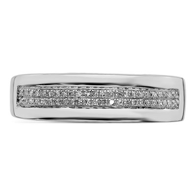 Sterling Silver 1/7 ct tw Diamond Ring – view 6