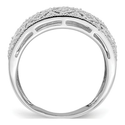 Sterling Silver 0.34 ct tw Diamond Fancy Ring – view 3