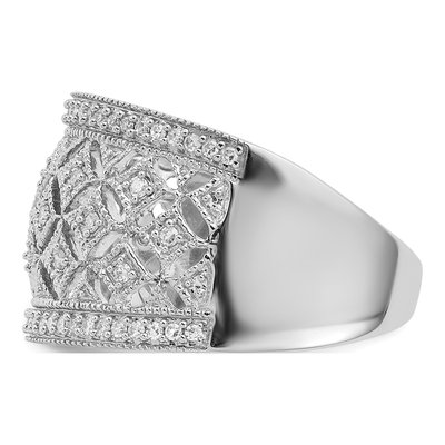 Sterling Silver 0.34 ct tw Diamond Fancy Ring – view 5