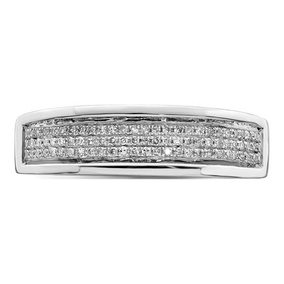 Men's Sterling Silver 1/4 ct tw Diamond Ring – view 6