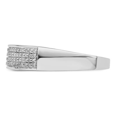 Men's Sterling Silver 0.29 ct tw Diamond Ring – view 4