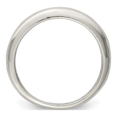 Sterling Silver 4mm Domed Stackable Band – view 3