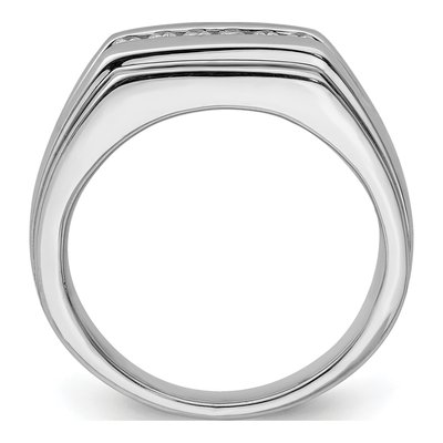 Men's Sterling Silver 1/4 ct tw Diamond Ring – view 2