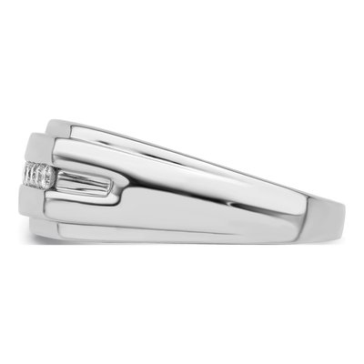 Men's Sterling Silver 1/4 ct tw Diamond Ring – view 3