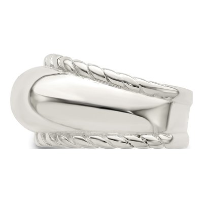 Sterling Silver Twisted Dome Ring – view 5