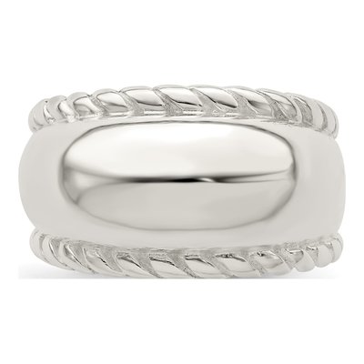Sterling Silver Twisted Dome Ring – view 6