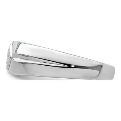 Men's Sterling Silver Diamond Cluster Ring – view 5