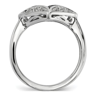 Sterling Silver 1/3 ct tw Diamond Ring – view 2