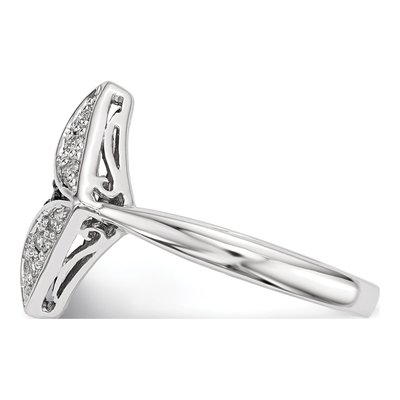 Sterling Silver 1/3 ct tw Diamond Ring – view 3