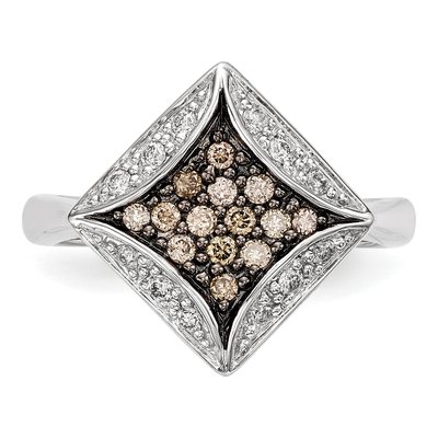 Sterling Silver 1/3 ct tw Diamond Ring – view 4