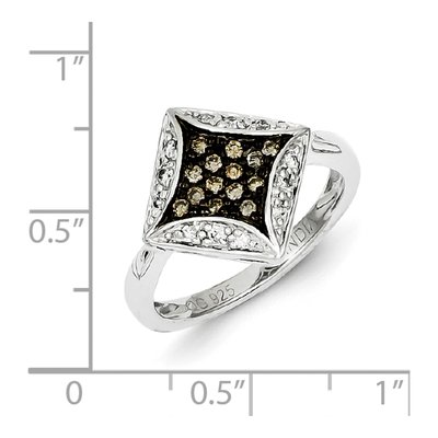 Sterling Silver 1/3 ct tw Diamond Ring – view 5