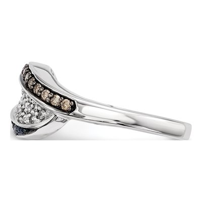Sterling Silver 1/3 ct tw Diamond Ring – view 3