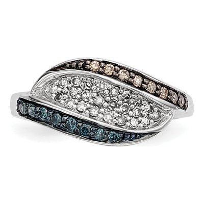 Sterling Silver 1/3 ct tw Diamond Ring – view 4