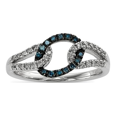 Sterling Silver 0.23 ct tw Diamond Ring