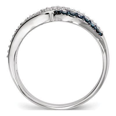 Sterling Silver 1/4 ct tw Diamond Ring – view 2