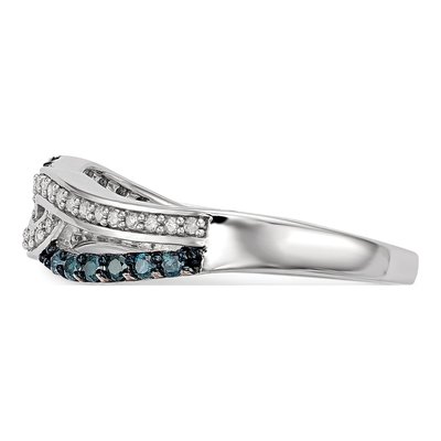 Sterling Silver 1/4 ct tw Diamond Ring – view 3