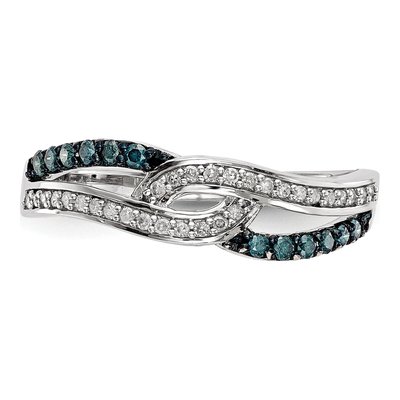 Sterling Silver 1/4 ct tw Diamond Ring – view 4