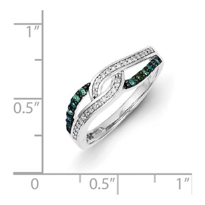 Sterling Silver 1/4 ct tw Diamond Ring – view 5