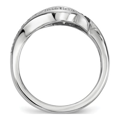 Sterling Silver 1/5 ct tw Diamond Marquise Ring – view 2