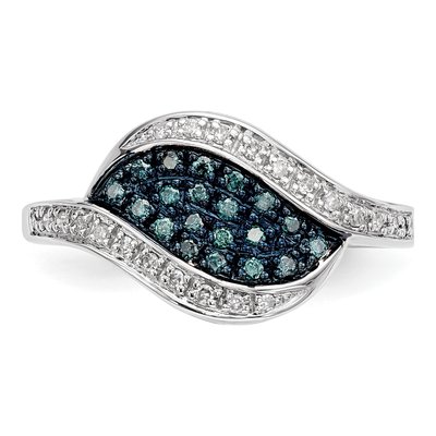 Sterling Silver 1/5 ct tw Diamond Marquise Ring – view 4