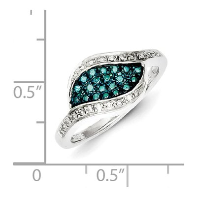 Sterling Silver 1/5 ct tw Diamond Marquise Ring – view 5