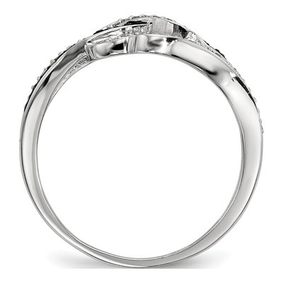 Sterling Silver 1/4 ct tw Diamond Ring – view 2