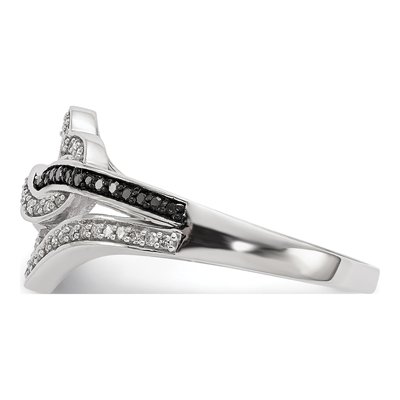 Sterling Silver 1/4 ct tw Diamond Ring – view 3