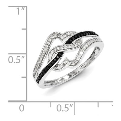 Sterling Silver 1/4 ct tw Diamond Ring – view 5