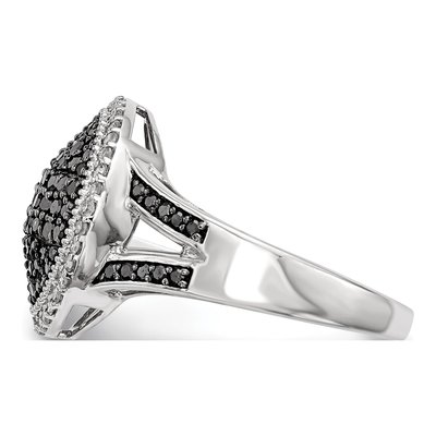 Sterling Silver 0.64 ct tw Diamond Round Ring – view 4