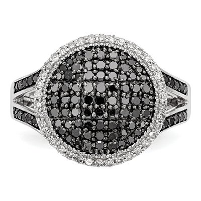 Sterling Silver 0.64 ct tw Diamond Round Ring – view 5