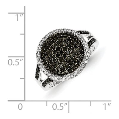 Sterling Silver 0.64 ct tw Diamond Round Ring – view 6