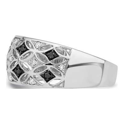 Sterling Silver 1/8 ct tw Diamond Ring – view 4