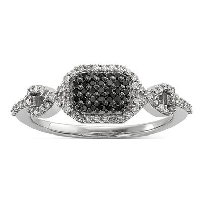 Sterling Silver 0.27 ct tw Diamond Ring