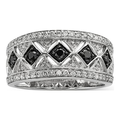 Sterling Silver 1/2 ct tw Diamond Ring
