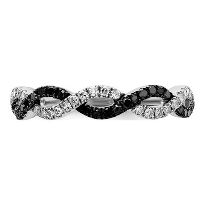 Sterling Silver 0.3 ct tw Diamond Criss Cross Ring – view 5