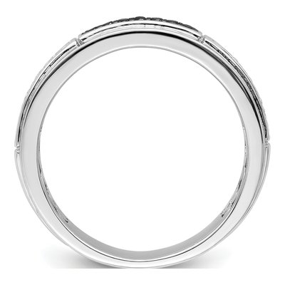 Men's Sterling Silver 1/8 ct tw Diamond Ring – view 3