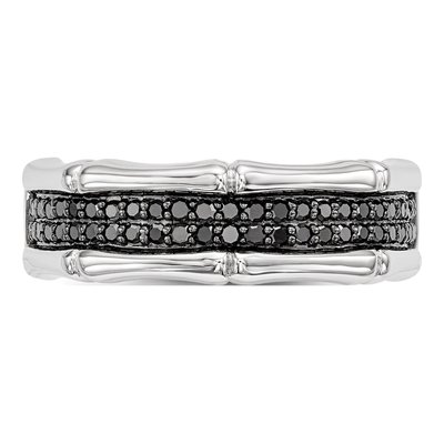 Men's Sterling Silver 0.4 ct tw Diamond Ring – view 5